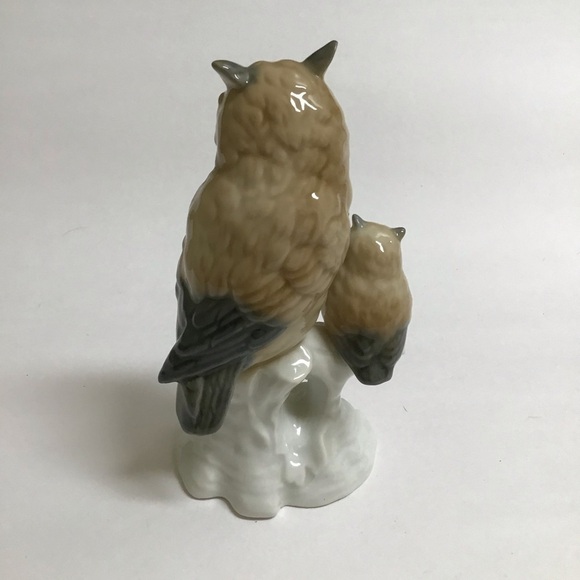 Otagiri Porcelain Figurine Owls On Branch Mom And Baby Japan 5 1/2” MINT Vintage - Picture 10 of 11
